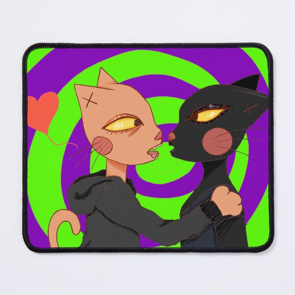 Item preview, Lesbian cats kissing designed and sold by PrintsandPronts.