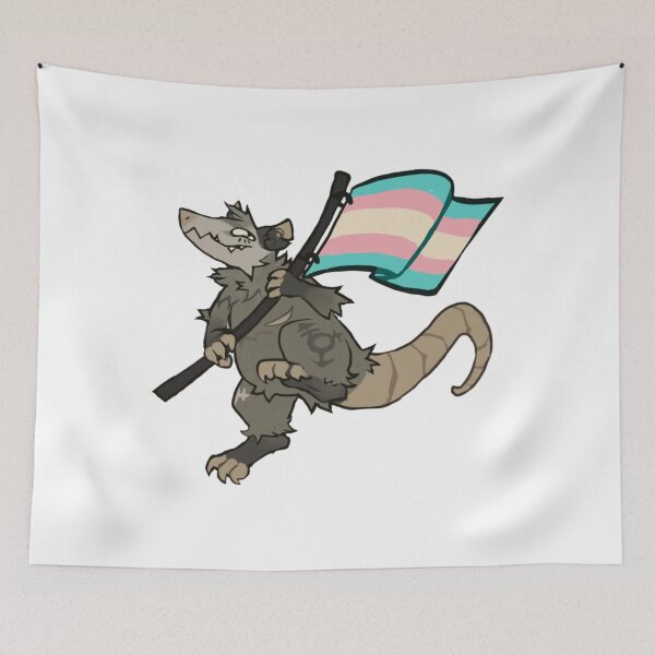 Item preview, Trans Rights Opossum designed and sold by RansomClothings.