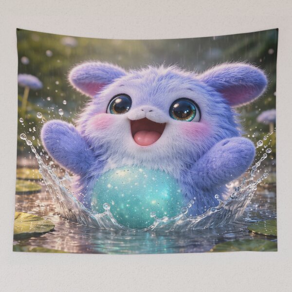 Item preview, Puddlepip: The Splash-Happy Puff Sprite designed and sold by ArtsyInventor.