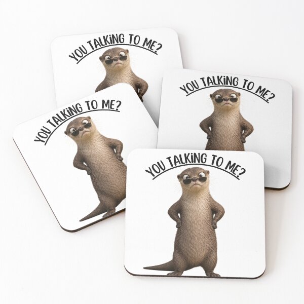 Item preview, Funny Otter You Talking To Me Meme designed and sold by Rightstudio1.