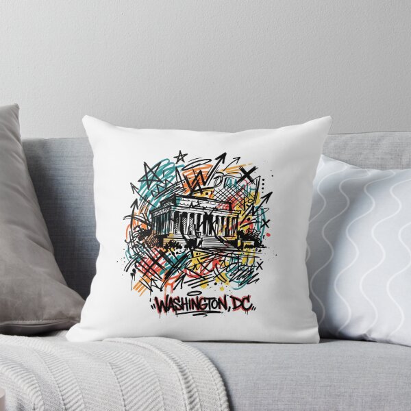 Item preview, Washington DC Colorful Graffiti Landmark Street Art Design designed and sold by Fenay Designs.