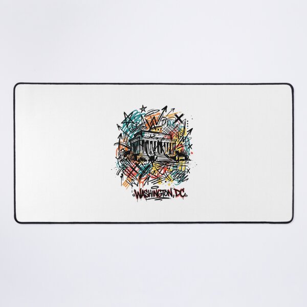 Item preview, Washington DC Colorful Graffiti Landmark Street Art Design designed and sold by Fenay Designs.