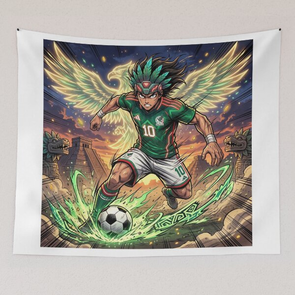 Item preview, Mexican Soccer Legend Warrior Green Jersey designed and sold by Pandora´s Box.