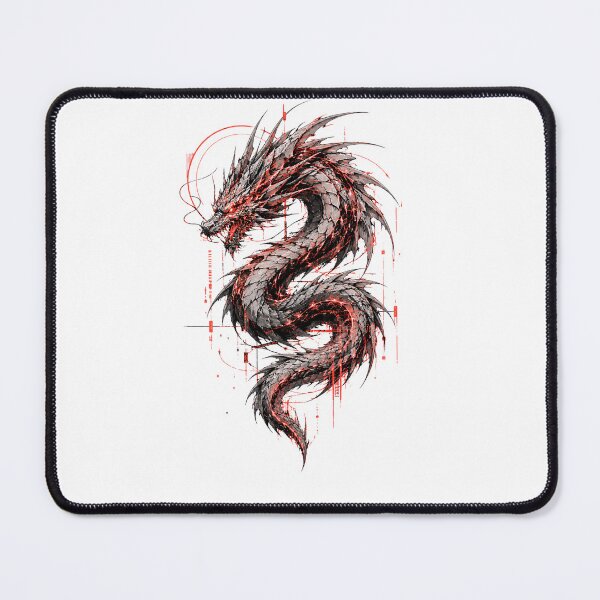 Item preview, VOID DRAGON – Cyber Glitch Dragon Design designed and sold by UnglaublichGut.