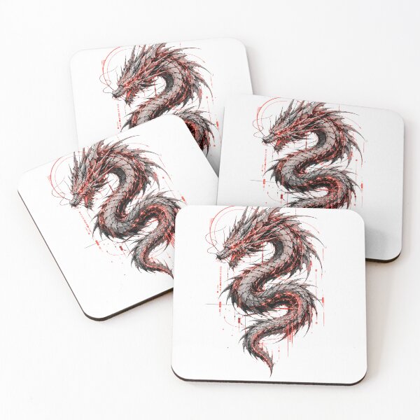 Item preview, VOID DRAGON – Cyber Glitch Dragon Design designed and sold by UnglaublichGut.