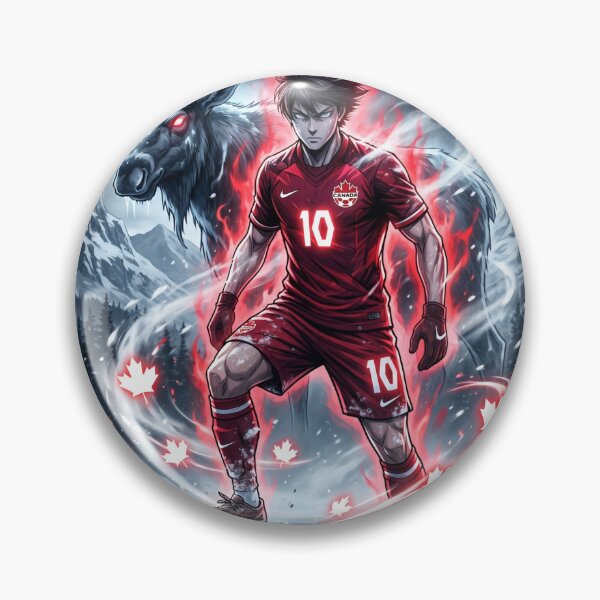 Item preview, Epic Canadian Soccer Warrior Hyper-Realistic Art designed and sold by Pandora´s Box.