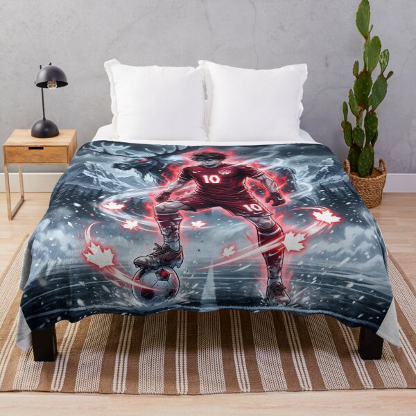 Item preview, Epic Canadian Soccer Warrior Hyper-Realistic Art designed and sold by Pandora´s Box.
