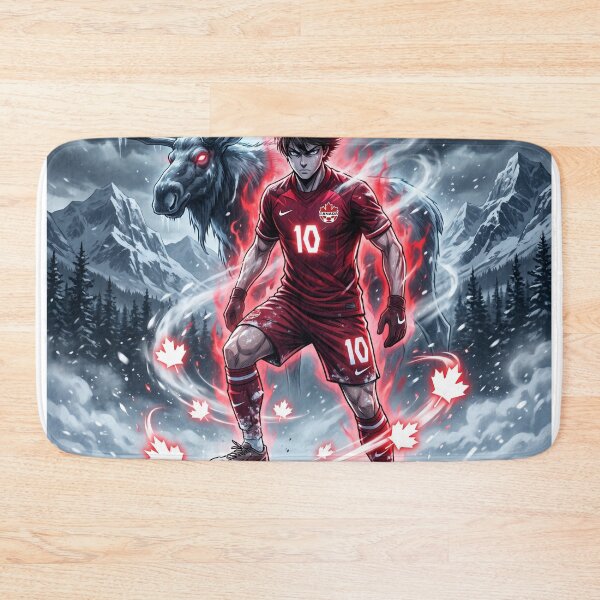 Item preview, Epic Canadian Soccer Warrior Hyper-Realistic Art designed and sold by Pandora´s Box.