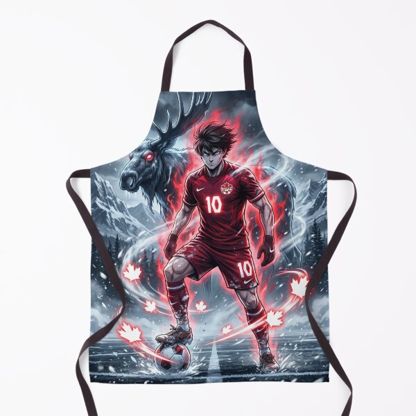 Item preview, Epic Canadian Soccer Warrior Hyper-Realistic Art designed and sold by Pandora´s Box.