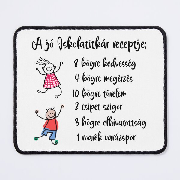 Item preview, A jó iskolatitkár receptje - The Recipe of a Great School Secretary – Hungarian School Staff Appreciation Design designed and sold by EmeraldeaDesign.