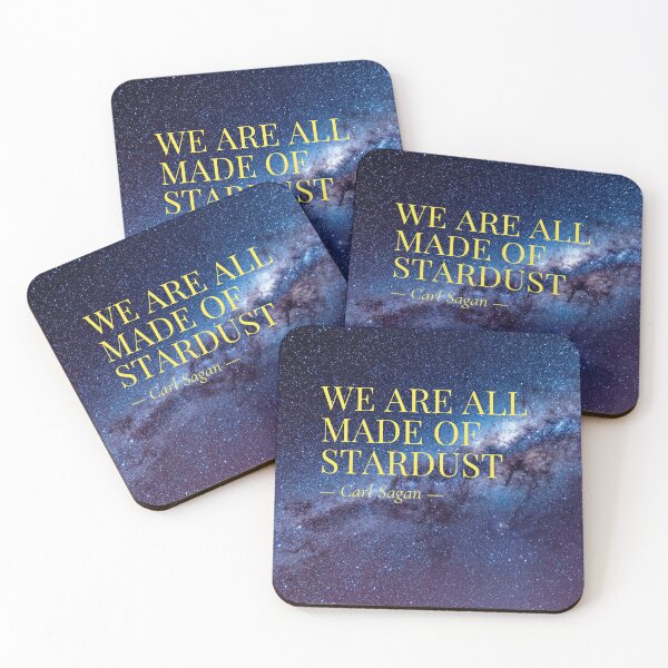 Item preview, We Are All Made Of Stardust — Carl Sagan Quote Space Poster designed and sold by FoldedLight.
