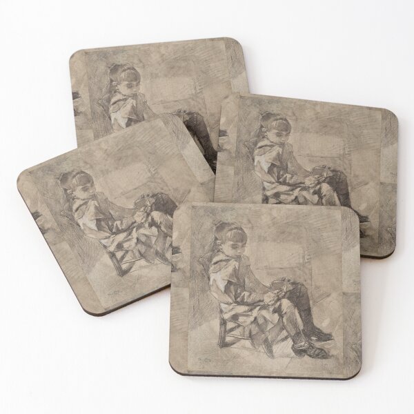 Item preview, Mademoiselle Béatrix Tapie de Céleyran by Henri de Toulouse-Lautrec | Vintage French Girl Portrait Sketch designed and sold by artofuniverse.