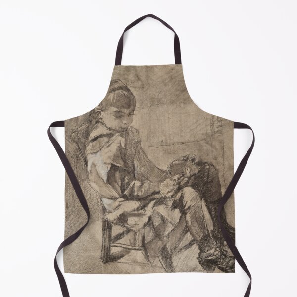 Item preview, Mademoiselle Béatrix Tapie de Céleyran by Henri de Toulouse-Lautrec | Vintage French Girl Portrait Sketch designed and sold by artofuniverse.