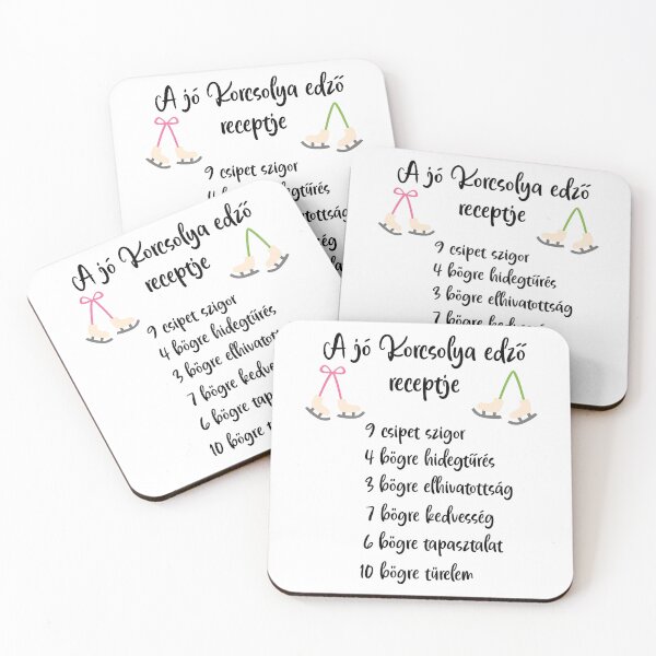 Item preview,  A jó korcsolya edző receptje - The Recipe of a Great Skating Coach – Hungarian Figure Skating Coach Design designed and sold by EmeraldeaDesign.