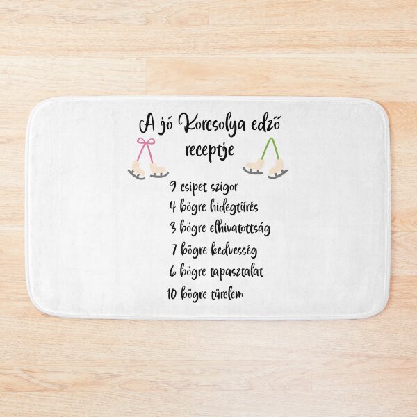 Item preview,  A jó korcsolya edző receptje - The Recipe of a Great Skating Coach – Hungarian Figure Skating Coach Design designed and sold by EmeraldeaDesign.