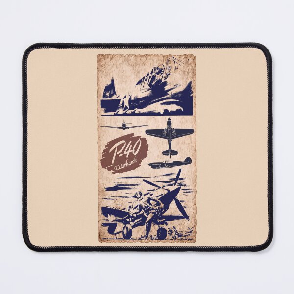 Item preview, P-40 Warhawk American WW2 Vintage Plane Illustration Diagram designed and sold by MilitaryMart.