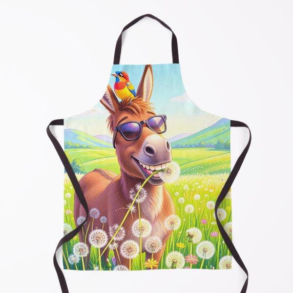 Item preview, Happy Donkey in a Spring Meadow designed and sold by M-Y-A-R-T-.