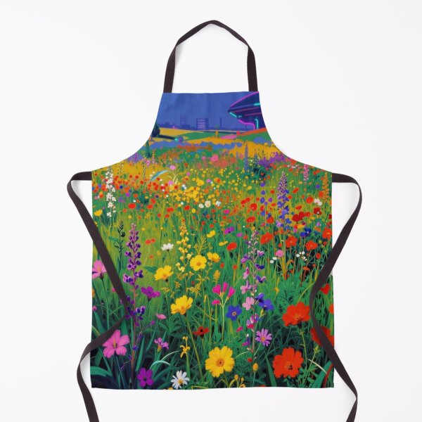 Item preview, Sunny Meadow Landscape with Wildflowers and Bright Blue Sky designed and sold by FotoworldEdel.