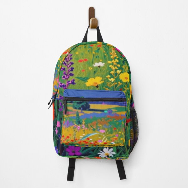 Item preview, Sunny Meadow Landscape with Wildflowers and Bright Blue Sky designed and sold by FotoworldEdel.