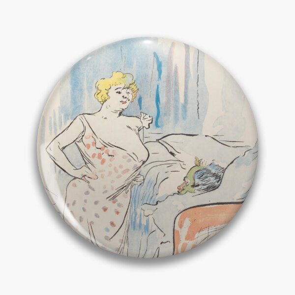 Item preview, Man and Woman by Henri de Toulouse-Lautrec | Belle Époque Boudoir Bedroom Art Print designed and sold by artofuniverse.