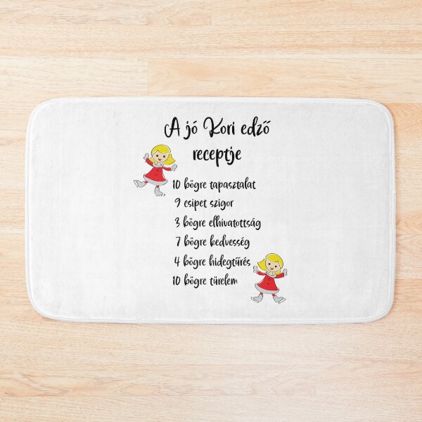 Item preview, A jó Kori edző receptje - The Recipe of a Great Skating Coach – Hungarian Figure Skating Coach Design designed and sold by EmeraldeaDesign.