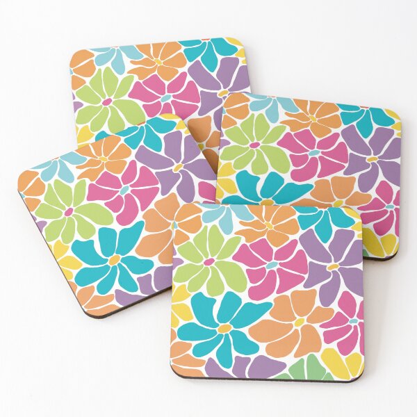 Item preview, Psychedelic, ultra-colorful flowers, ideal for summer designed and sold by elodie-cousin.