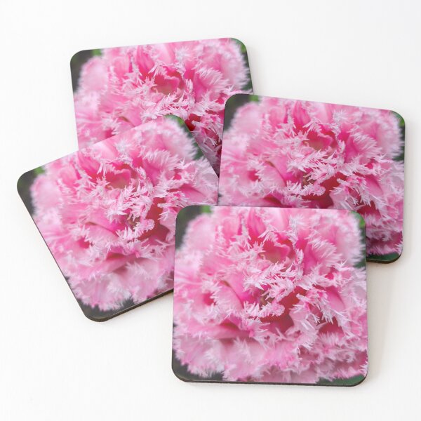 Item preview, Pink ringed tulip macro flower bloom designed and sold by Kainicram.