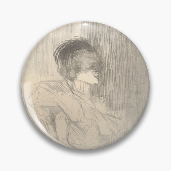 Item preview, Marcelle Lender Seated by Henri de Toulouse-Lautrec | Minimal Belle Époque Theatre Sketch Art Print designed and sold by artofuniverse.