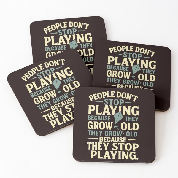 Item preview, They Grow Old Because They Stop Playing designed and sold by Supergrafix07.