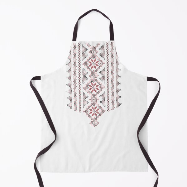 Item preview, Palestinian Embroidery Pattern - Palestine Traditional Tatreez Art -#15-Black-Red designed and sold by Hurriyyatee.