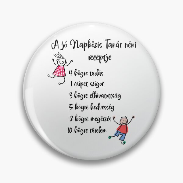 Item preview, A jó Napközis Tanár néni receptje - The Recipe of a Great After School Teacher – Hungarian Napközis Tanárnéni Design designed and sold by EmeraldeaDesign.