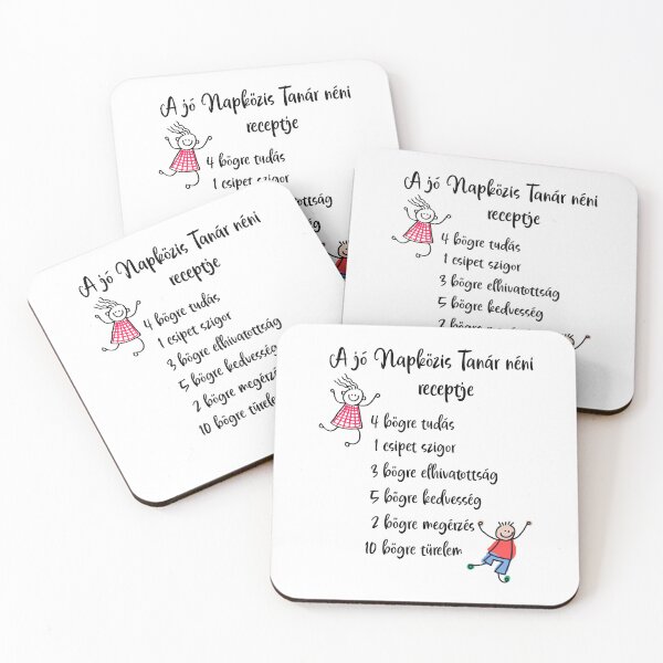 Item preview, A jó Napközis Tanár néni receptje - The Recipe of a Great After School Teacher – Hungarian Napközis Tanárnéni Design designed and sold by EmeraldeaDesign.