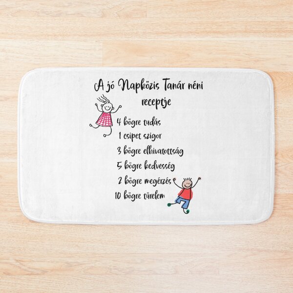 Item preview, A jó Napközis Tanár néni receptje - The Recipe of a Great After School Teacher – Hungarian Napközis Tanárnéni Design designed and sold by EmeraldeaDesign.