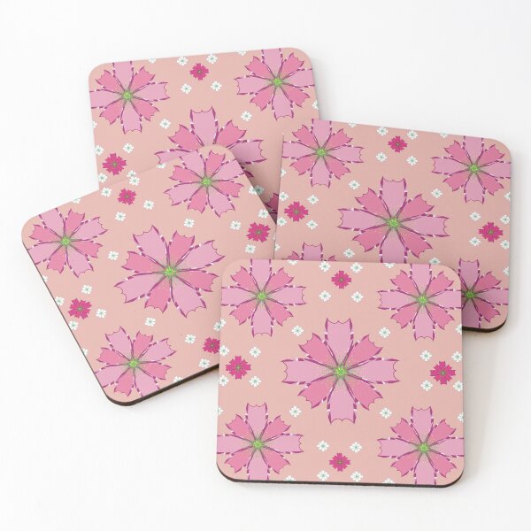 Item preview, Pink Floral Seamless Pattern | Cute Spring Blossom Aesthetic Design designed and sold by Ihca.