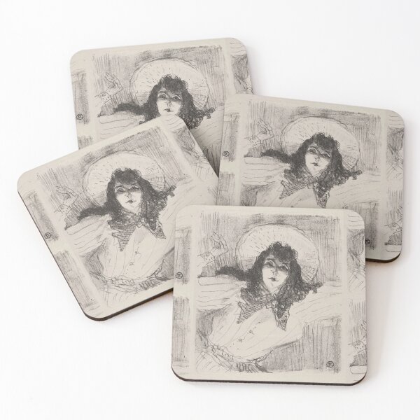 Item preview, May Belfort by Henri de Toulouse-Lautrec | Belle Époque Cabaret Singer Portrait Art Print designed and sold by artofuniverse.