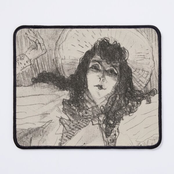 Item preview, May Belfort by Henri de Toulouse-Lautrec | Belle Époque Cabaret Singer Portrait Art Print designed and sold by artofuniverse.