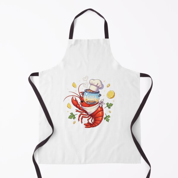 Item preview, Happy Lobster Chef With Steaming Pot designed and sold by AbanoubStore.