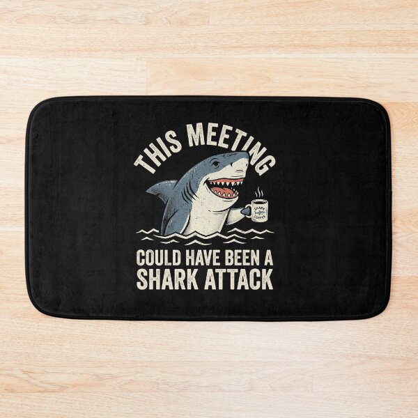 Item preview, shark attack meeting pun designed and sold by AdyKurniawan.