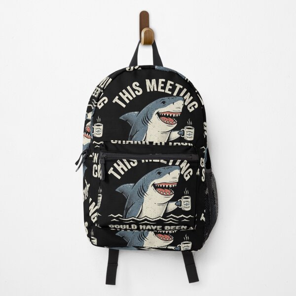 Item preview, shark attack meeting pun designed and sold by AdyKurniawan.