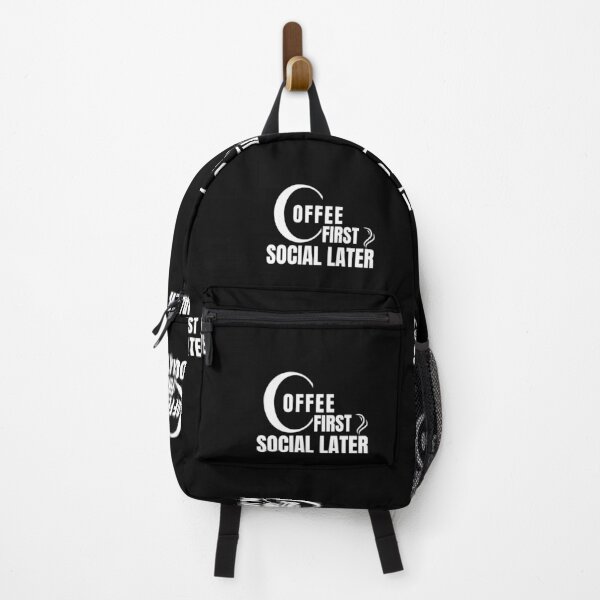 Item preview, Coffee First Social Later Shirt – Introvert Coffee Lover Work Classic T-Shirt designed and sold by Line-Mood1⭐️⭐️⭐️⭐️⭐️.