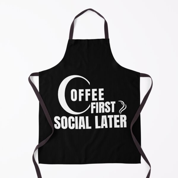 Item preview, Coffee First Social Later Shirt – Introvert Coffee Lover Work Classic T-Shirt designed and sold by Line-Mood1⭐️⭐️⭐️⭐️⭐️.