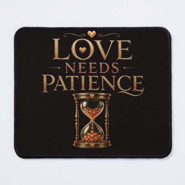 Item preview, Love Needs Patience - Deep Love & Understanding Design designed and sold by JagrDesigns.