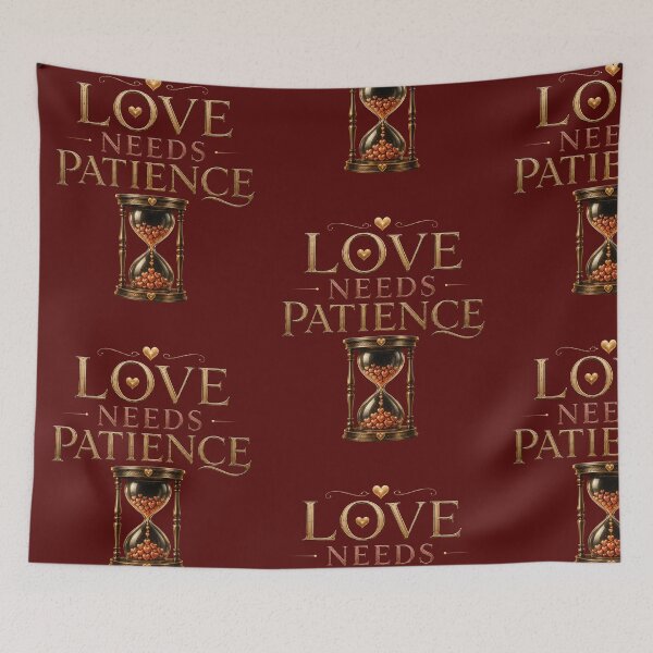 Item preview, Love Needs Patience - Deep Love & Understanding Design designed and sold by JagrDesigns.