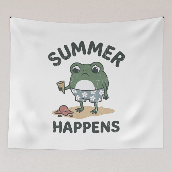 Item preview, summer happens frog designed and sold by AdyKurniawan.