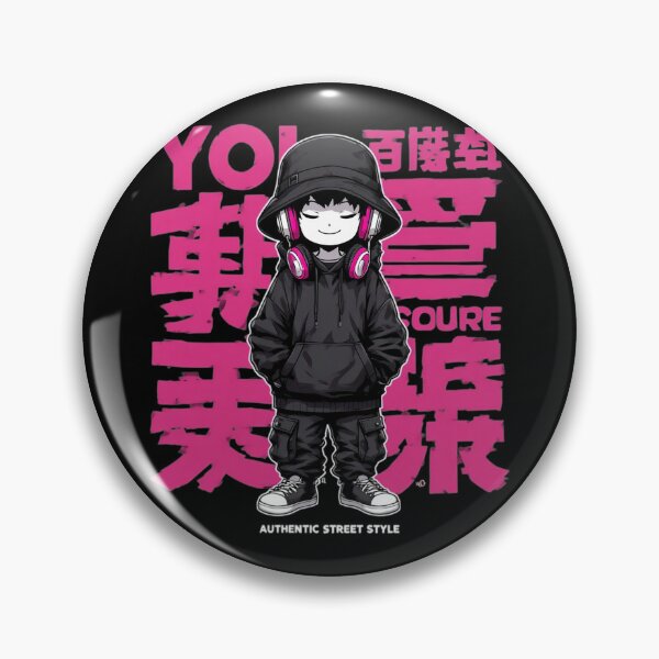 Item preview, Techwear Boy with Pink Headphones designed and sold by Radhestore.