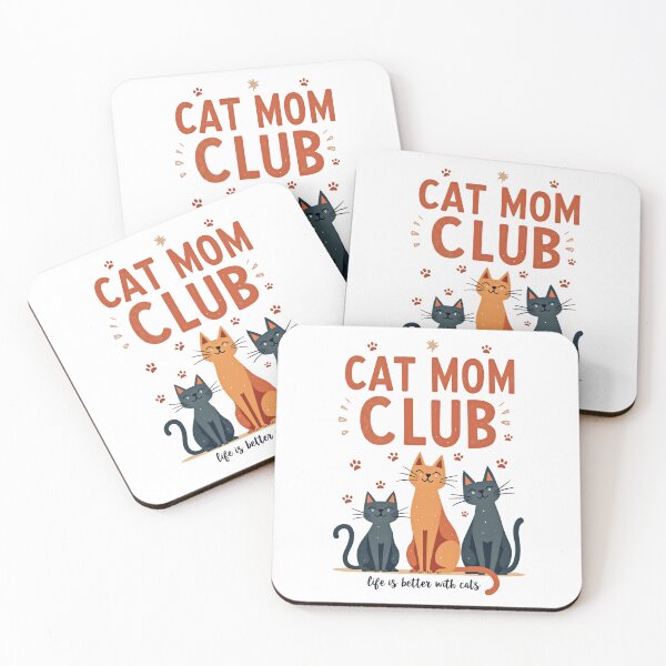 Item preview, Cat Mom Club Life Is Better With Cats designed and sold by Amp6599.