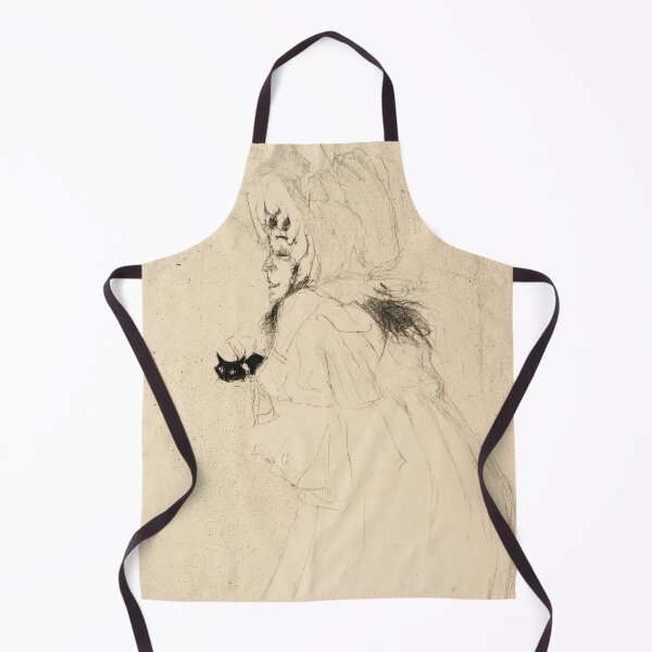 Item preview, May Belfort Bowing by Henri de Toulouse-Lautrec | Belle Époque Black Cat Cabaret Art Print designed and sold by artofuniverse.