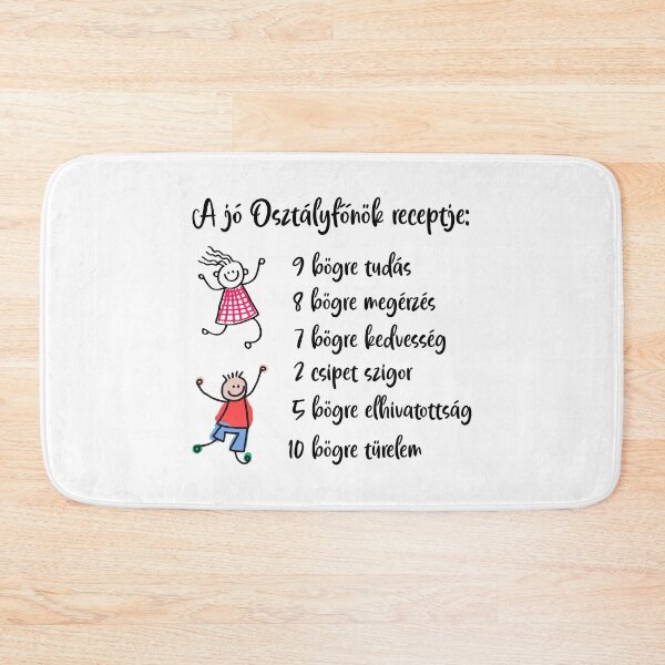 Item preview, A jó Osztályfőnök receptje - The Recipe of a Great Homeroom Teacher – Hungarian Class Teacher Design designed and sold by EmeraldeaDesign.