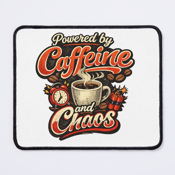Item preview, Caffeine & Chaos: The Ultimate Morning Fuel designed and sold by GrafikLabbo.