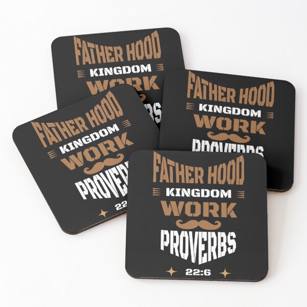 Item preview, Fatherhood is Kingdom Work Proverbs 22:6 Faith Fathers Day designed and sold by stylboutique.